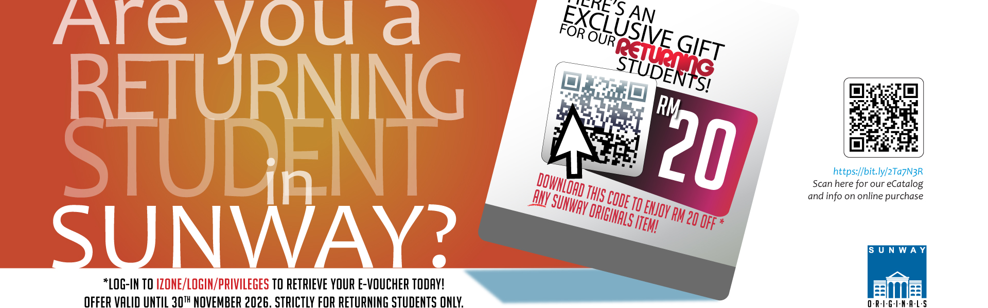 Are you a Returning Student Sunway?