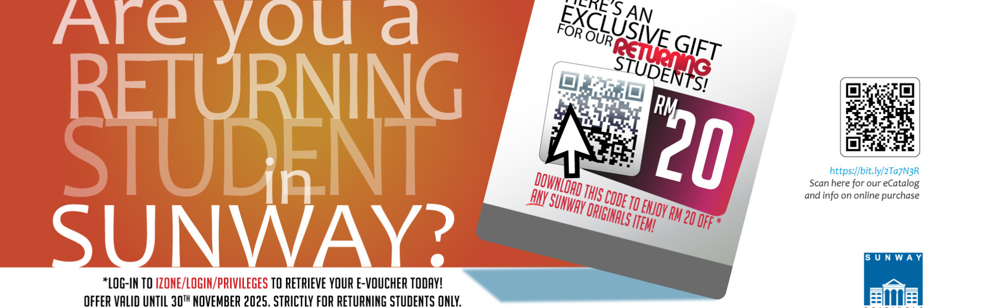 Are you a Returning Student Sunway?